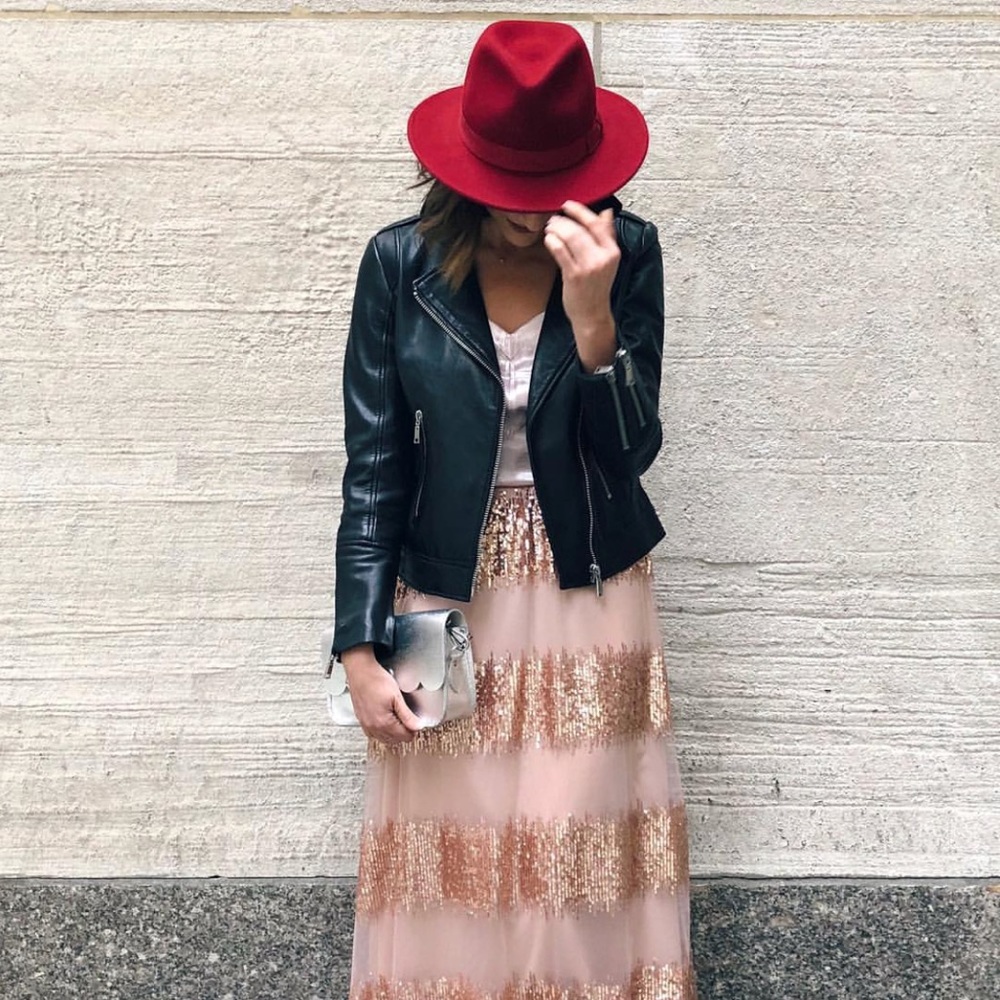 Eva Franco Anthropologie Sequin Blush Skirt - Picture 4 of 7